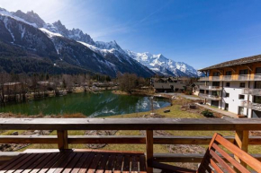Modern 2BR 5* pool gym spa garage Mont-Blanc view